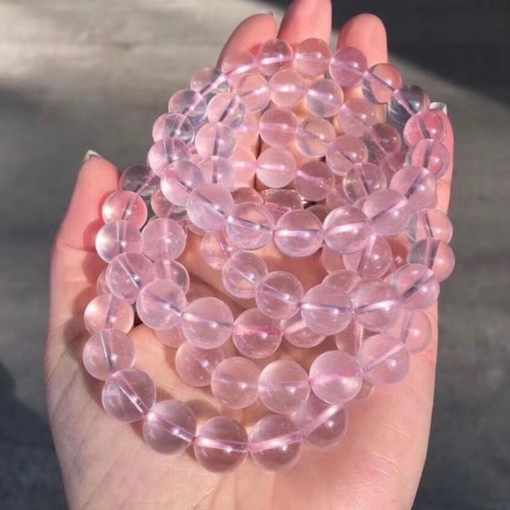 Star rose quartz bracelet